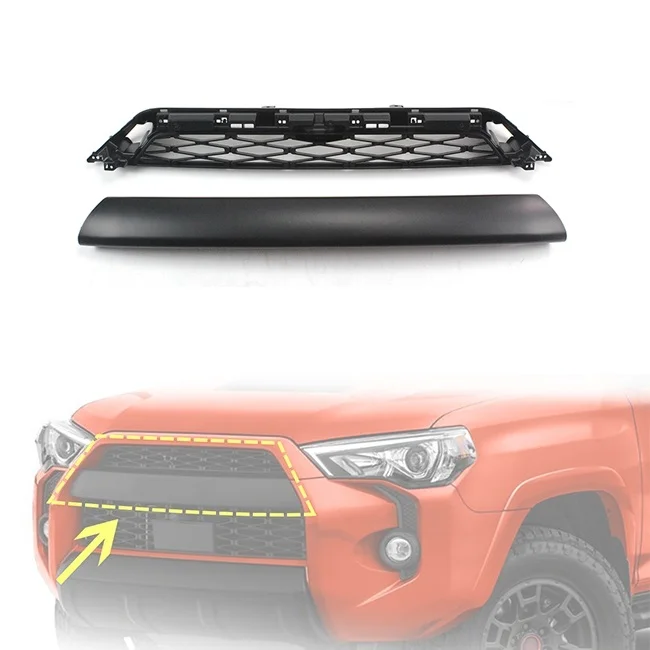 

Accessories Offroad Upper Mesh Grill Front Bumper Grille Fit For 2020-2023 Toyota 4runner TRD Pro