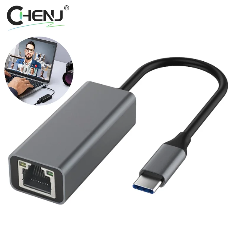 USB Type C Ethernet Adapter Network Card USB Type-C To RJ45 100/1000Mbps Lan Internet Cable For MacBook PC Windows XP 7 8 10 LUX