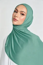Modal Cotton Jersey Hijab Scarf For Muslim Women Shawl Stretchy Easy Plain Hijabs Scarves Headscarf African Woman Turban Ramadan
