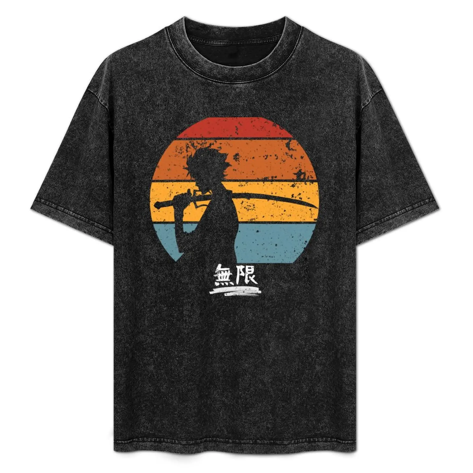 

Samurai Champloo Mugen Sunset Silhouette, Mugen Samurai Champloo T-Shirt man clothes summer tops quick drying mens t shirts pack