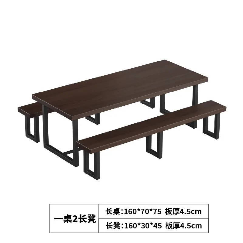 BBQ Shop Table and Chair BBQ Shop Table and Chair Combination Office Desk Small Desk Milk Tea