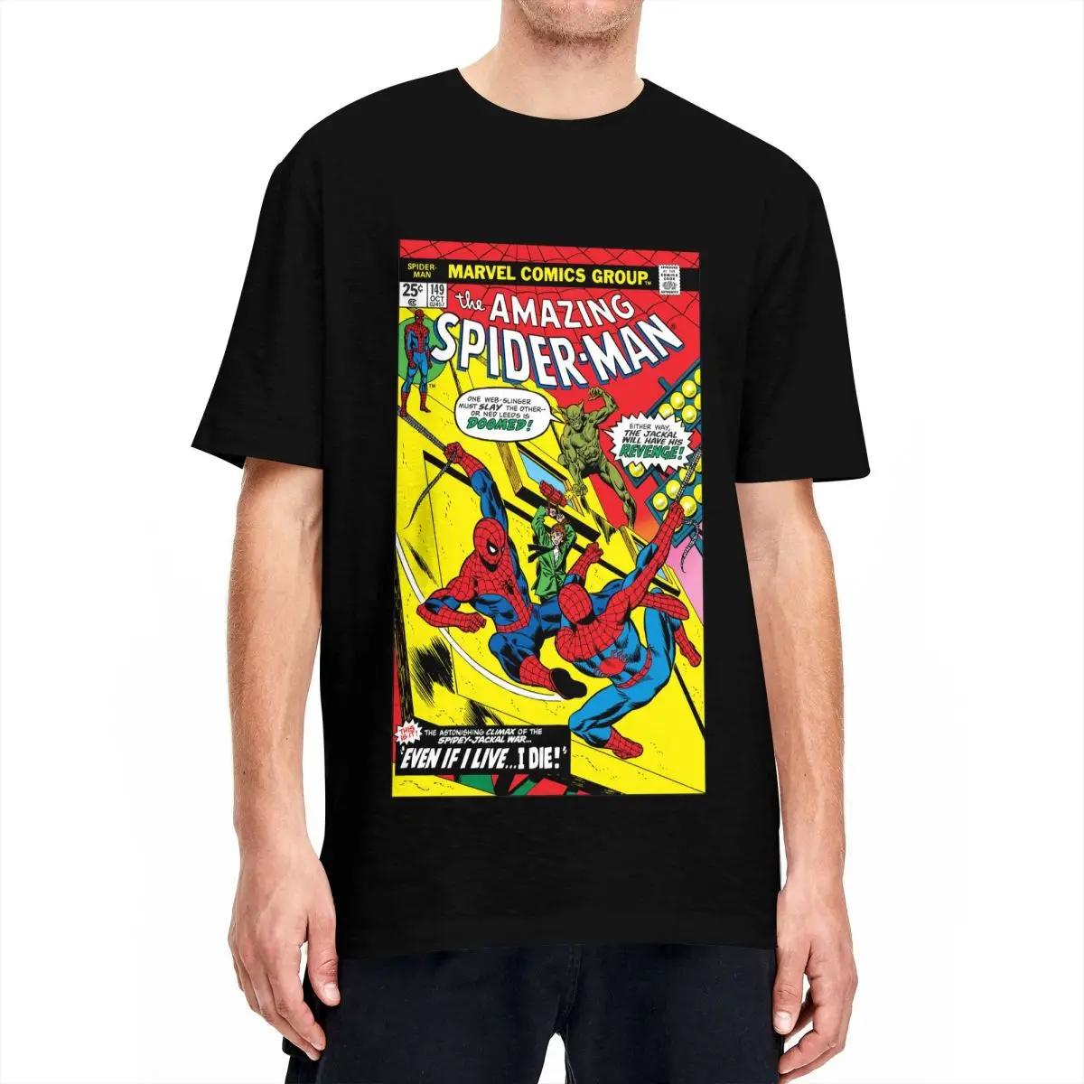 

Spiderman T-Shirts Men Women Crewneck Pure Cotton T Shirt The Amazing Spider-Man Short Sleeve Tees New Arrival Clothing