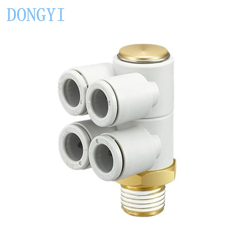 One-touch Fittings Double Branch Universal Male Elbow KQ2ZD KQ2ZD04 KQ2ZD06 KQ2ZD08 KQ2ZD10 KQ2ZD12 -01AS/02AS/03AS/04AS