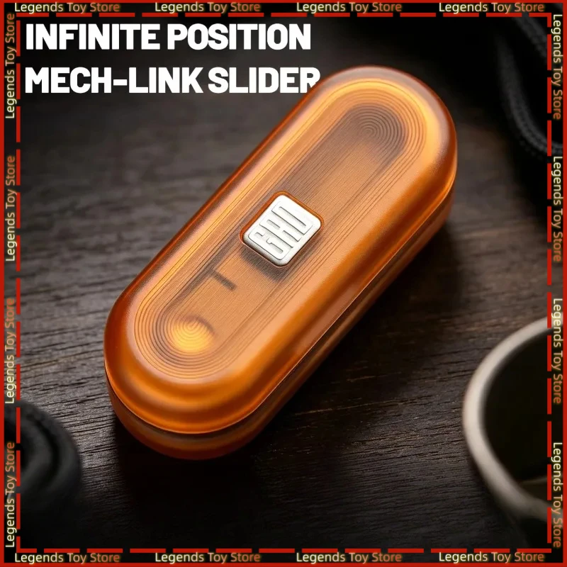 Mech‑Link Slider Infinite Position Fidget Slider Premium Metal EDC Fidget Toy Stress Relief Gadget For Hobby Collection Gift