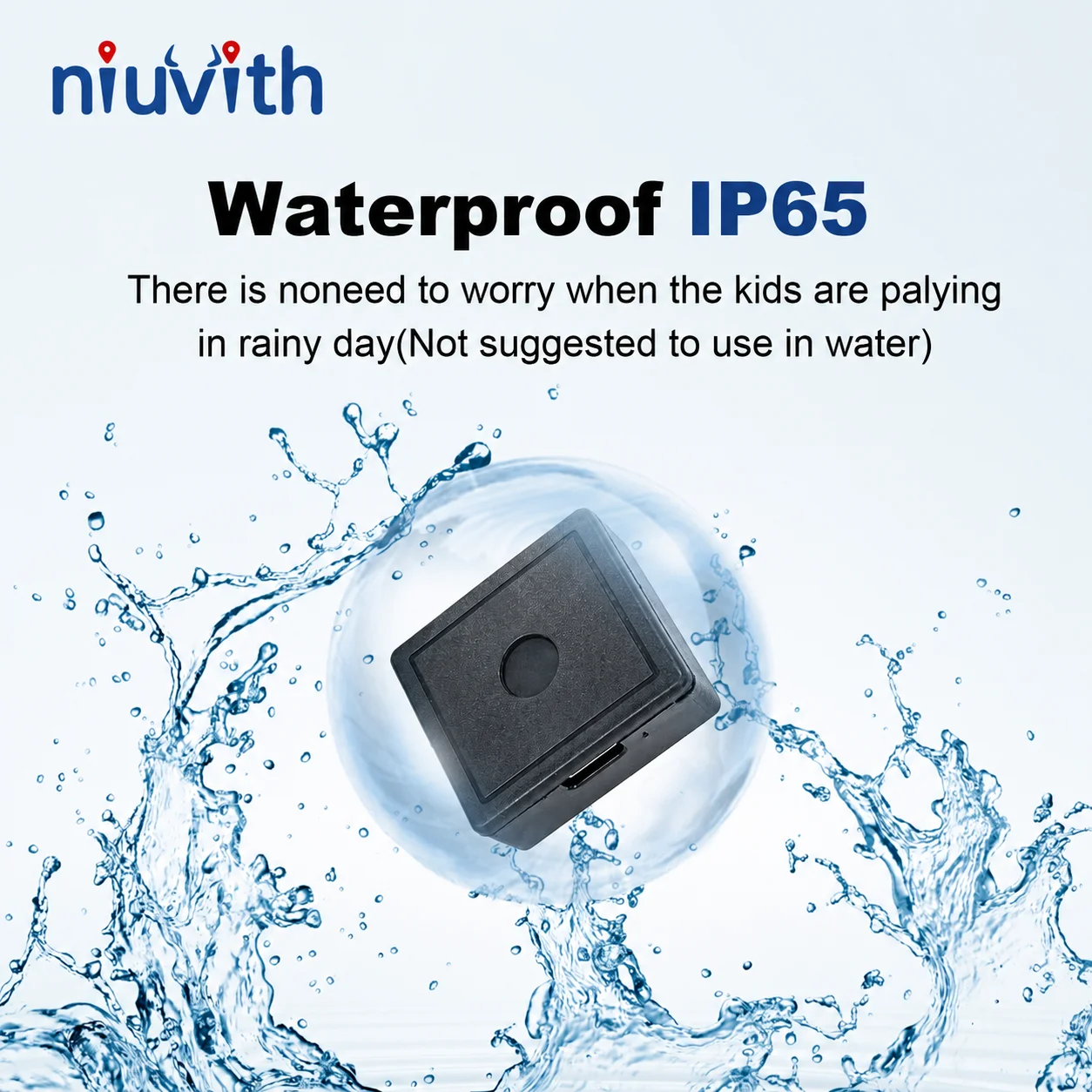 Niuvith 4G Mini GPS Tracker Real-Time Locator SOS Alarm for Kids Elderly Pets Vehicles Free APP SIM Card Included view 3