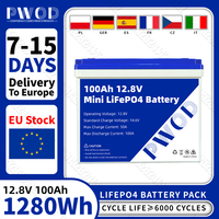 LiFePO4 12V 100Ah Battery 12.8V 6000+ Cycles With 4S 100A BMS Grand A LFP Cells for Camping RV Boat Solar System Home Solar