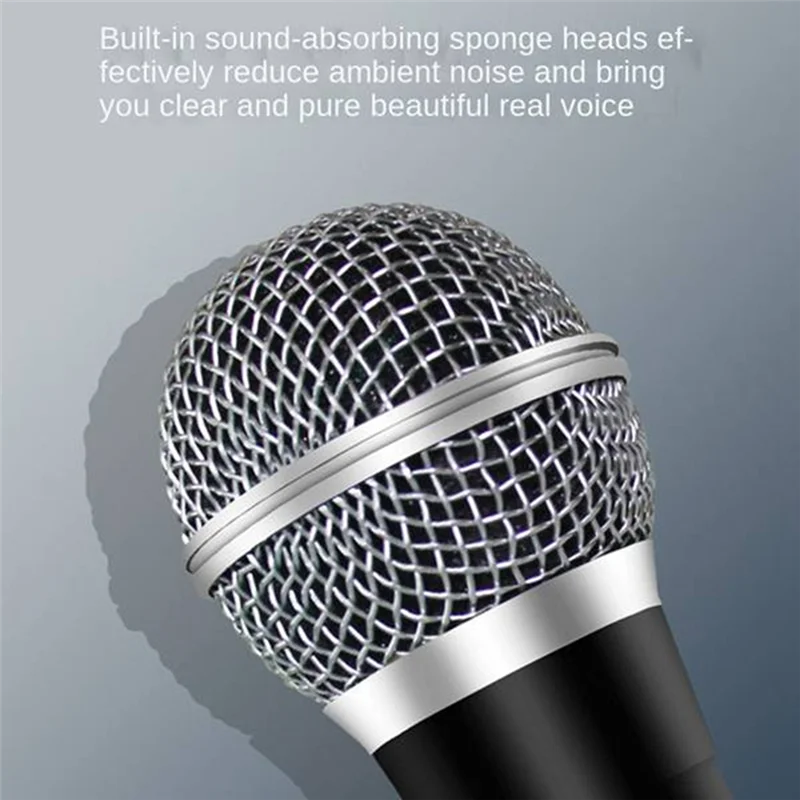 Karaoke Microphone Handheld Professional Wired Dynamic Microphone Clear Voice Mic For Music Performance Durable Easy Install