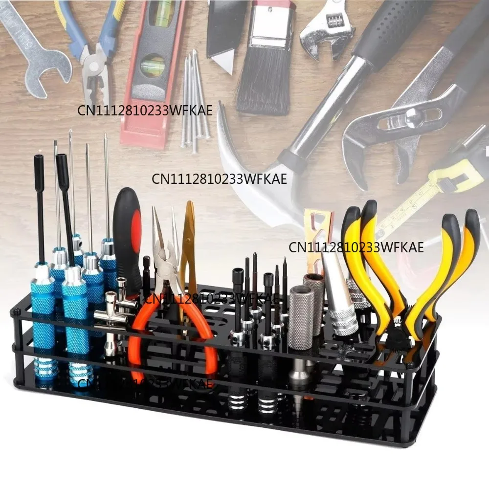 New High Quality 63 Holes Screwdriver Storage Rack PP Durabl Screwdriver Organizers Three-layer Panel Design Tool Box