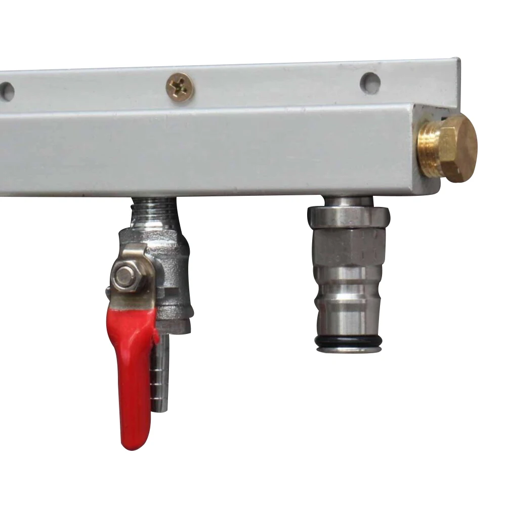 KegLand 6 Output / 6 Way Manifold Gas Line Splitter with Check Valves (1/4\