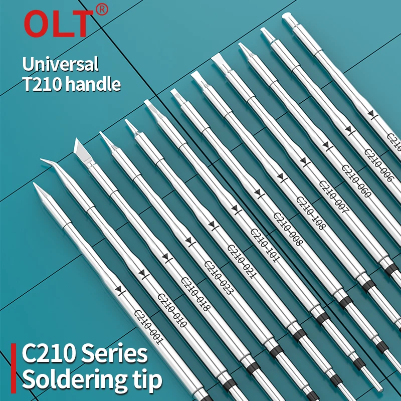 

C210 Soldering Tips C210-021 C210-023 C210-007 Compatible with JBC T210 Handle Soldering Station Welding Iron Replacement Head