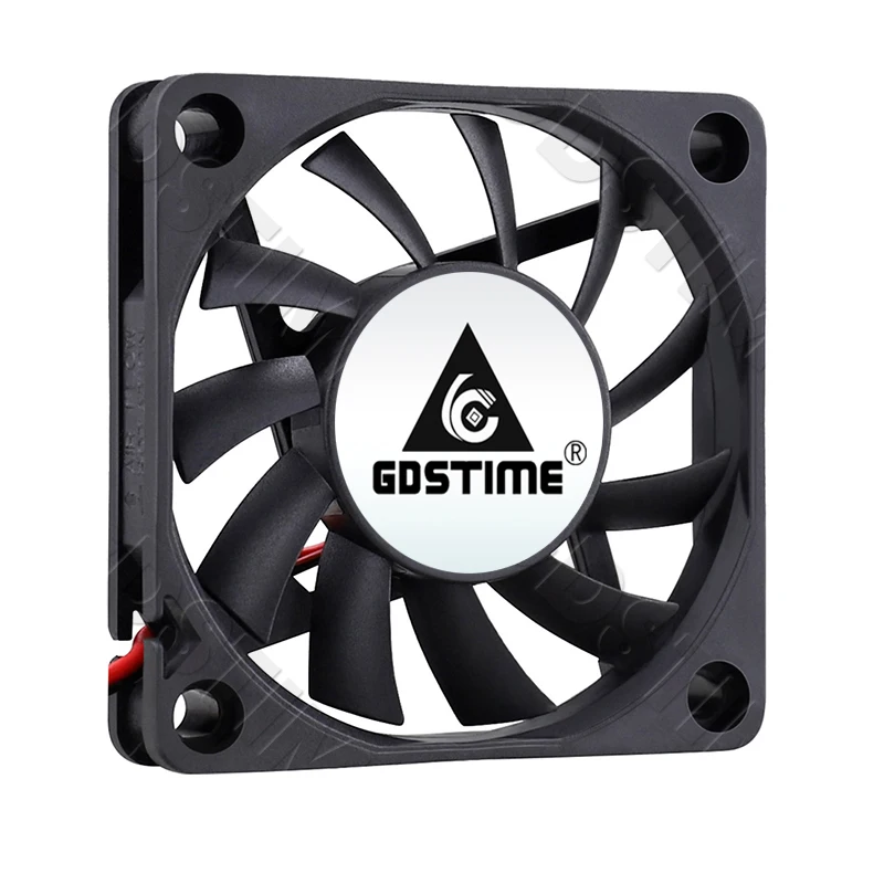 Gdstime 6010 60mm PC Fan DC 5V 12V 24V CPU Cooler USB 60x60x10mm Dual Ball Bearing Cooling Fan 3PIN 3D Printer Aptop Cooling Fan