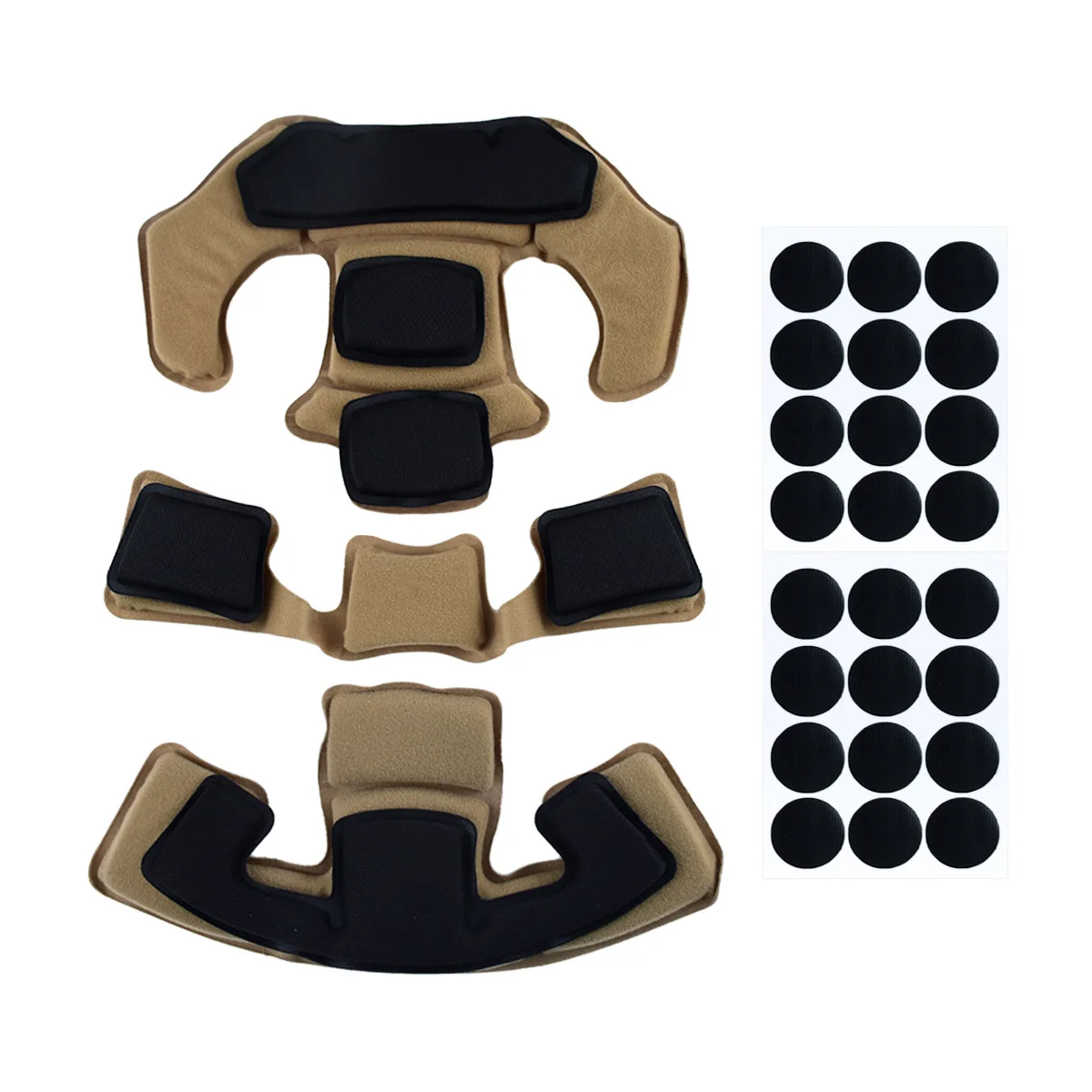 The Memory Foam Shock-absorbing Cushioning Pad Inside The Tactical Helmet Can Be Self-adhesive CS