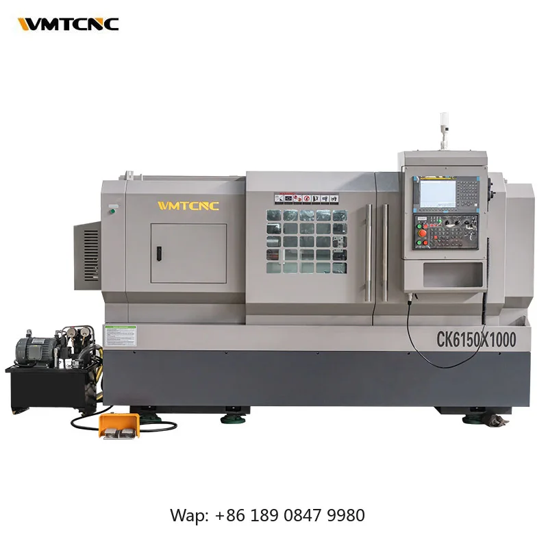 【Hot】China Type Taiwan Technology Cnc Lathe CK6150X1000 Auto Metal Lathe Machine Flat Bed