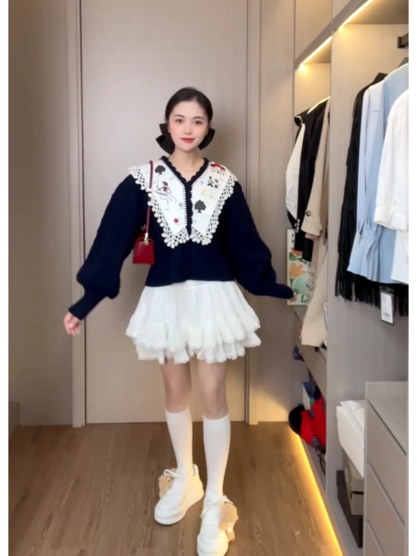 

Модный вязаный кардиган в стиле колор-блок, свободного кроя, с длинными рукавами и V-образным вырезом, в корейском стиле, для молодых женщин, повседневная одежда