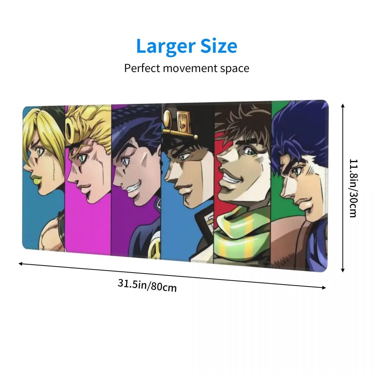 Large Mouse Pad Anime JoJo Bizarre Adventure Gamer PC Laptop Mats Keyboard Carpet Computer Gaming Office Accessories Desk Mat