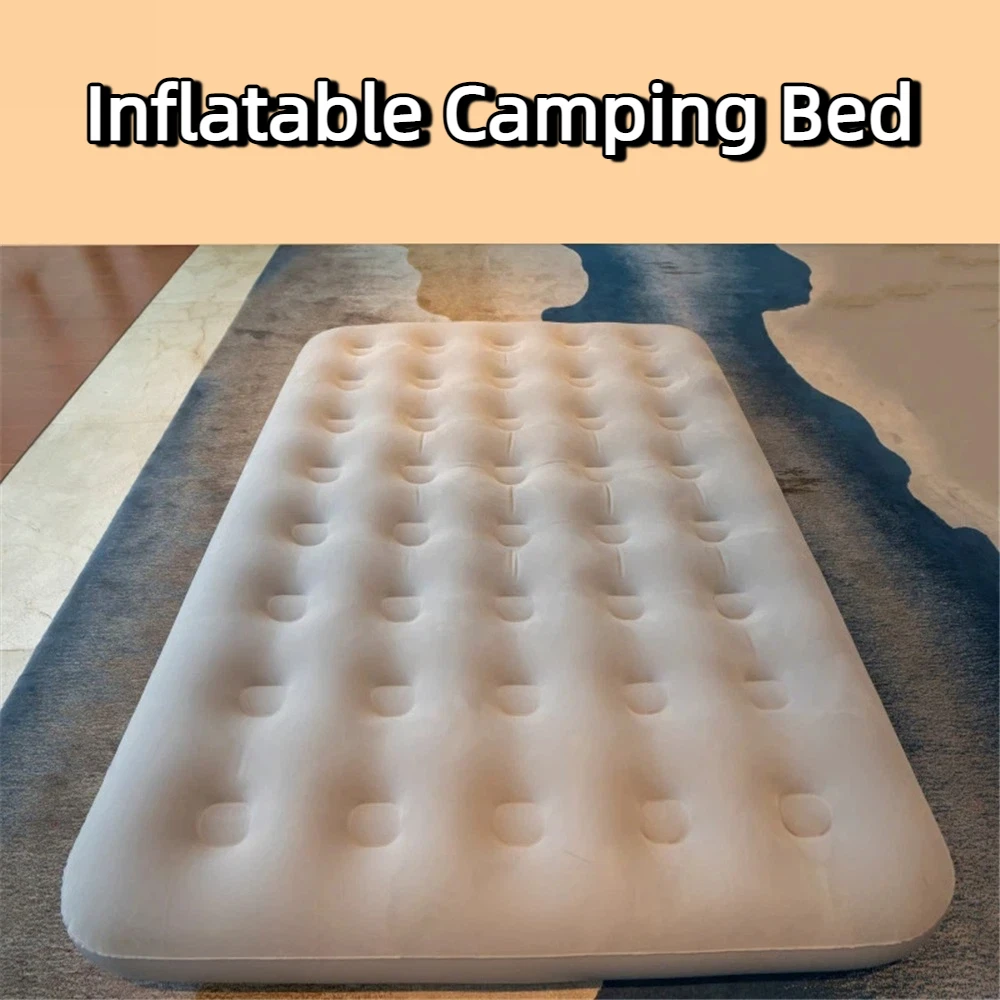 Outdoor Inflatable Bed Mat Portable Sleeping Pad for Camping Hiking Travel