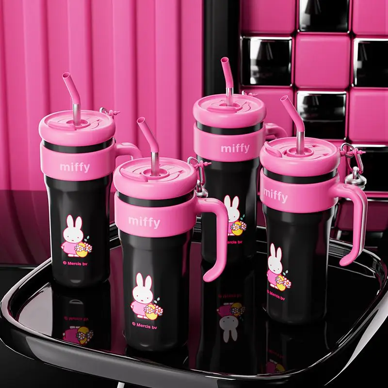 Miffy Kawaii Anime Rabbit 316 Stainless Steel Thermos Cup Good Looks Double Drink Cute Large Capacity Student Coffee Water Cup
