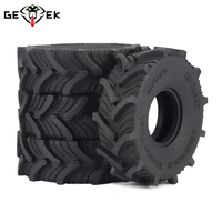 4Pcs 1.0 Plus Beadlock Wheels Tires Mud Terrain 62*20mm for 1/18 RC Crawler TRX4M Bronco Defender 1/24 SCX24 FCX24 AX24 Upgrade