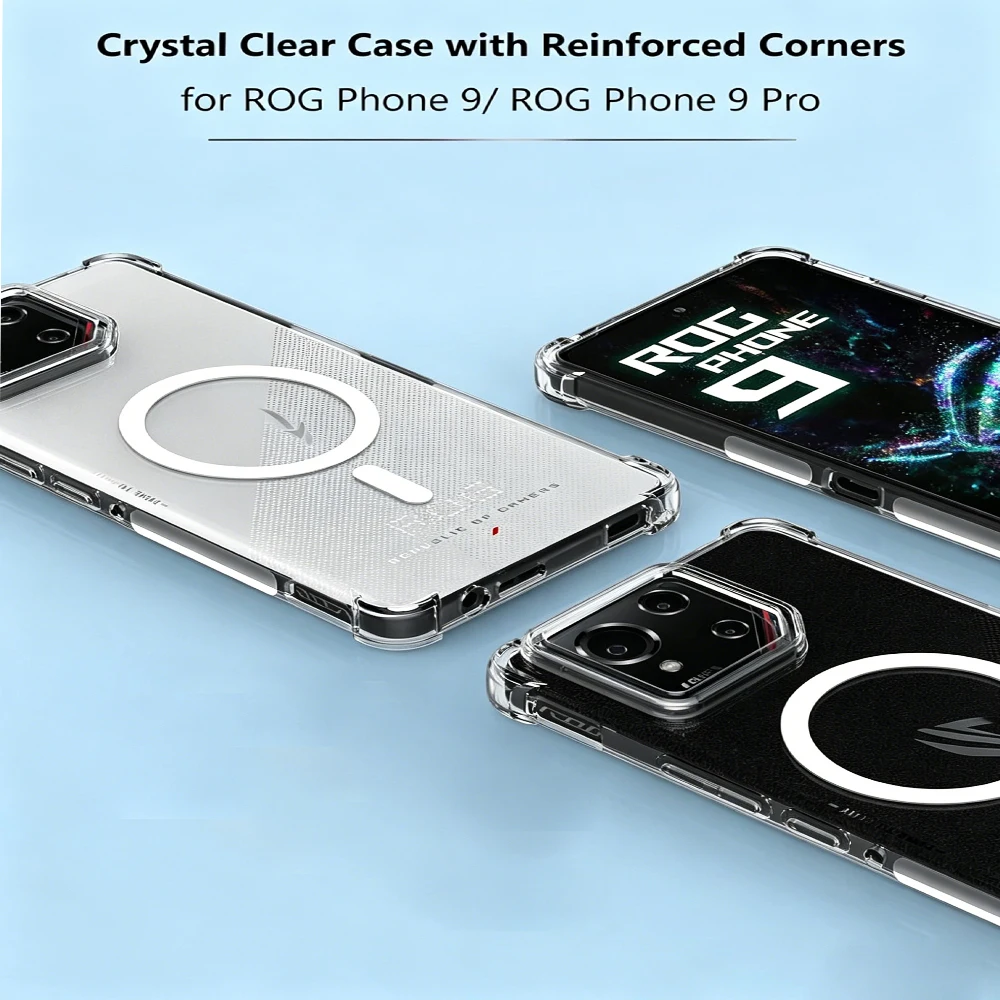 Verstärkte Ecken Weiche TPU Kabellose Ladehülle für Asus Rog Phone 9 FE Pro 8 7 Ultimate – Detail 4