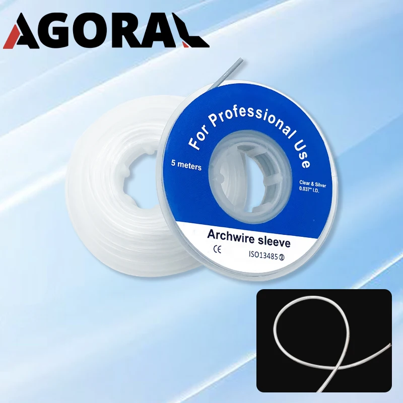 5m/1Roll Dental Orthodontic Elastic Archwire Sleeve Plastic Guard Dental Protect Tube Dentistry Materials Accessories