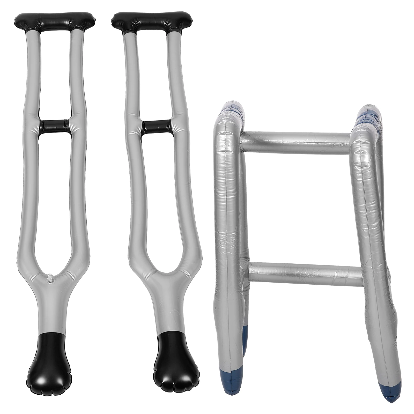 

PVC Inflatable Crutch Toy Creative Walking Stick Lightweight Portable Stage Performance Decoration Party Prop for Halloween
