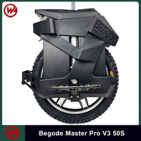 EU Stock Pre-sale Newest Begode Master Pro V3 134.4V 4800Wh 50S Battery C40 4500W Motor Upgrade 36MOS Motherboard E-Wheel EUC