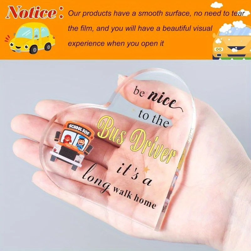 لافتة مكتب "Be Nice to the Bus Driver": ملحق مكتب مضحك لطيف - هدية فريدة للديكور في مكان العمل للسيدات