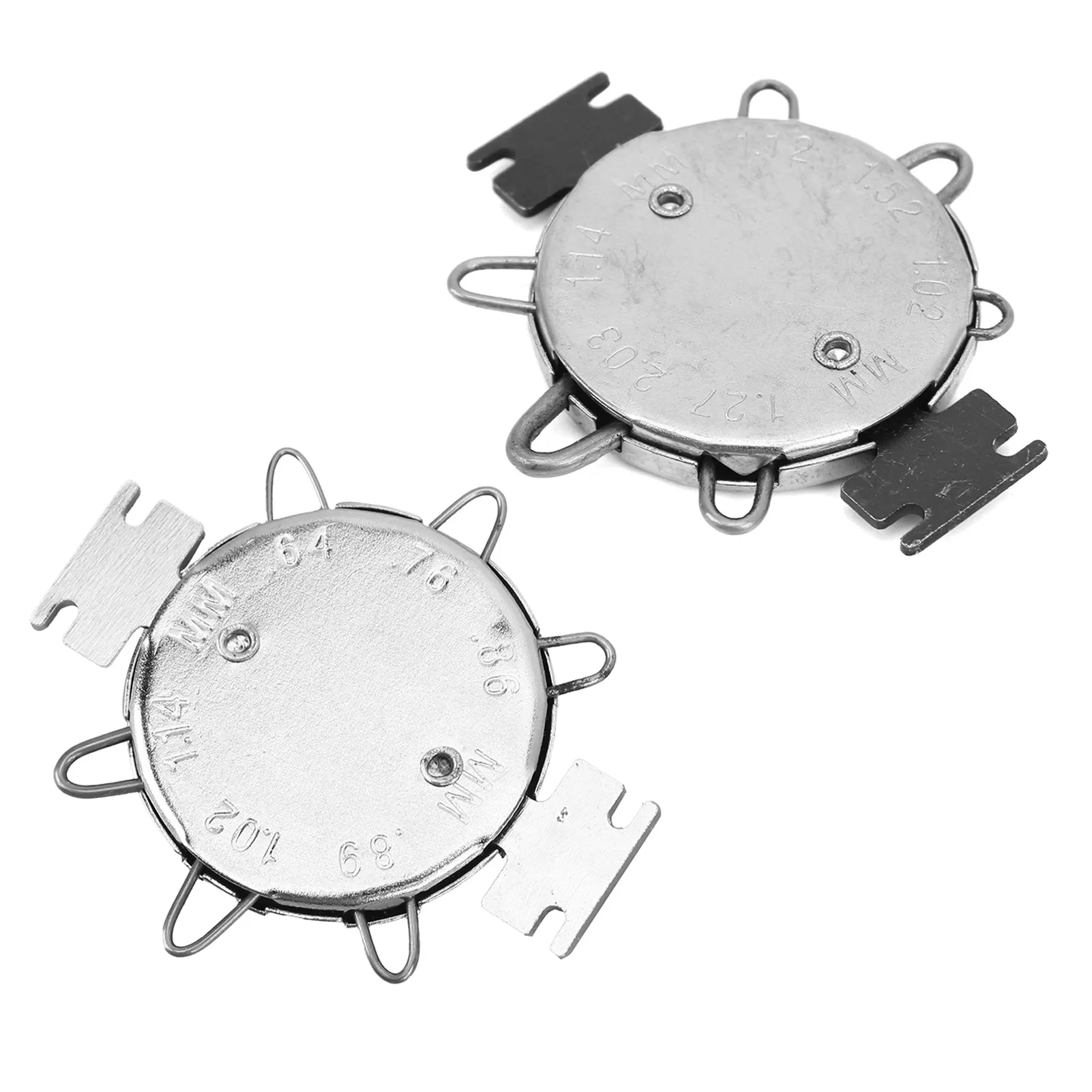 Outil de réglage de bougie d'allumage, antirouille, 0.64 à 1.14mm, haute ténacité, Anti 6 fils, jauge d'espacement de bougie d'allumage chromée pour la mesure