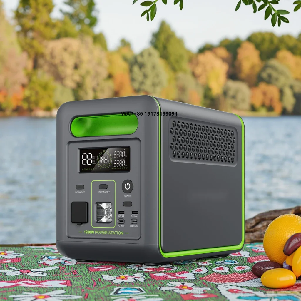 Lithium Ion Batteries Pack 1200W Camping Power Station Portable Power Station Battery Box