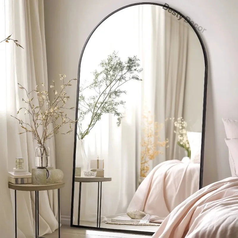 

【Best-selling】French Retro Mirror Baroque Wooden Decorative Home Wooden Mirror Large Wall Floor Thinner Golden Ornate Mirror