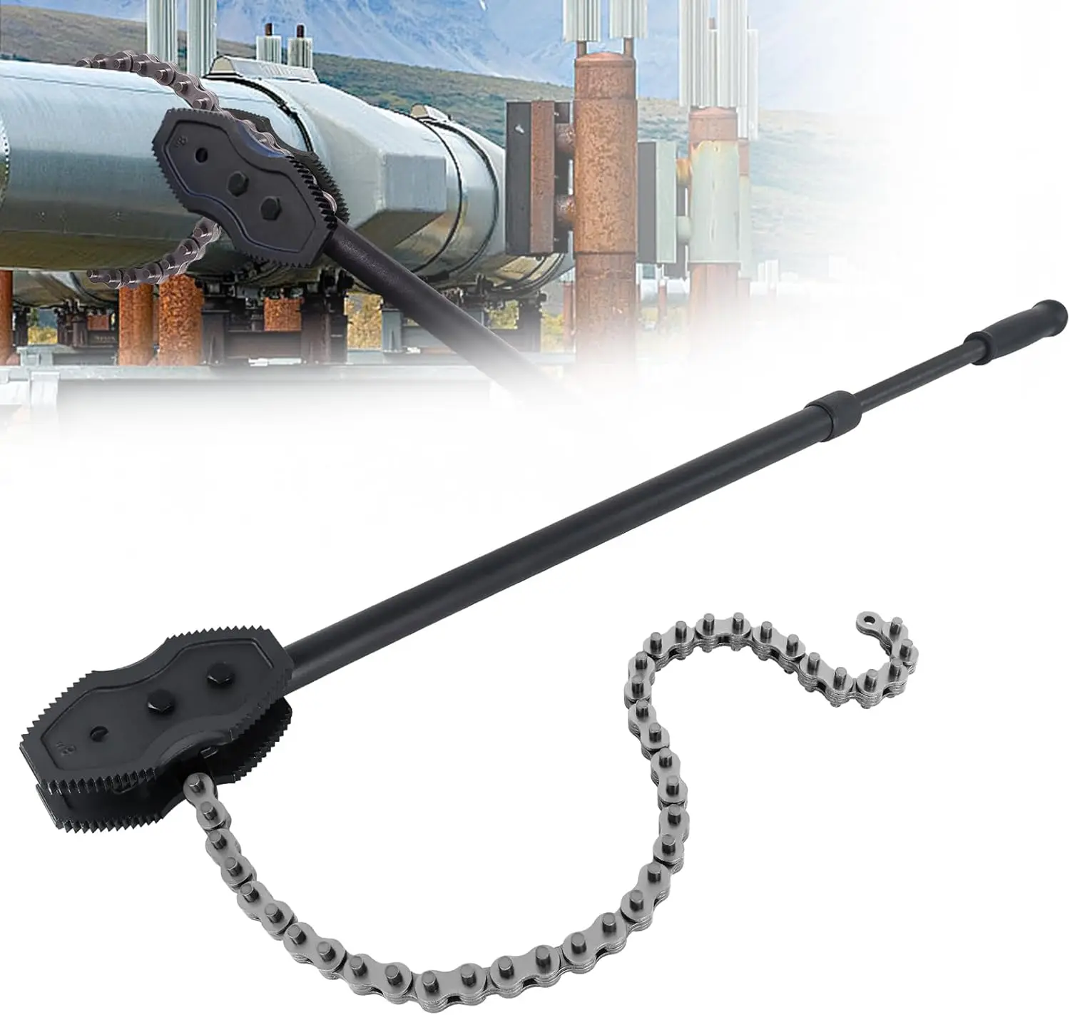 Chain Pipe Wrench, Chain Tongs with 41.3