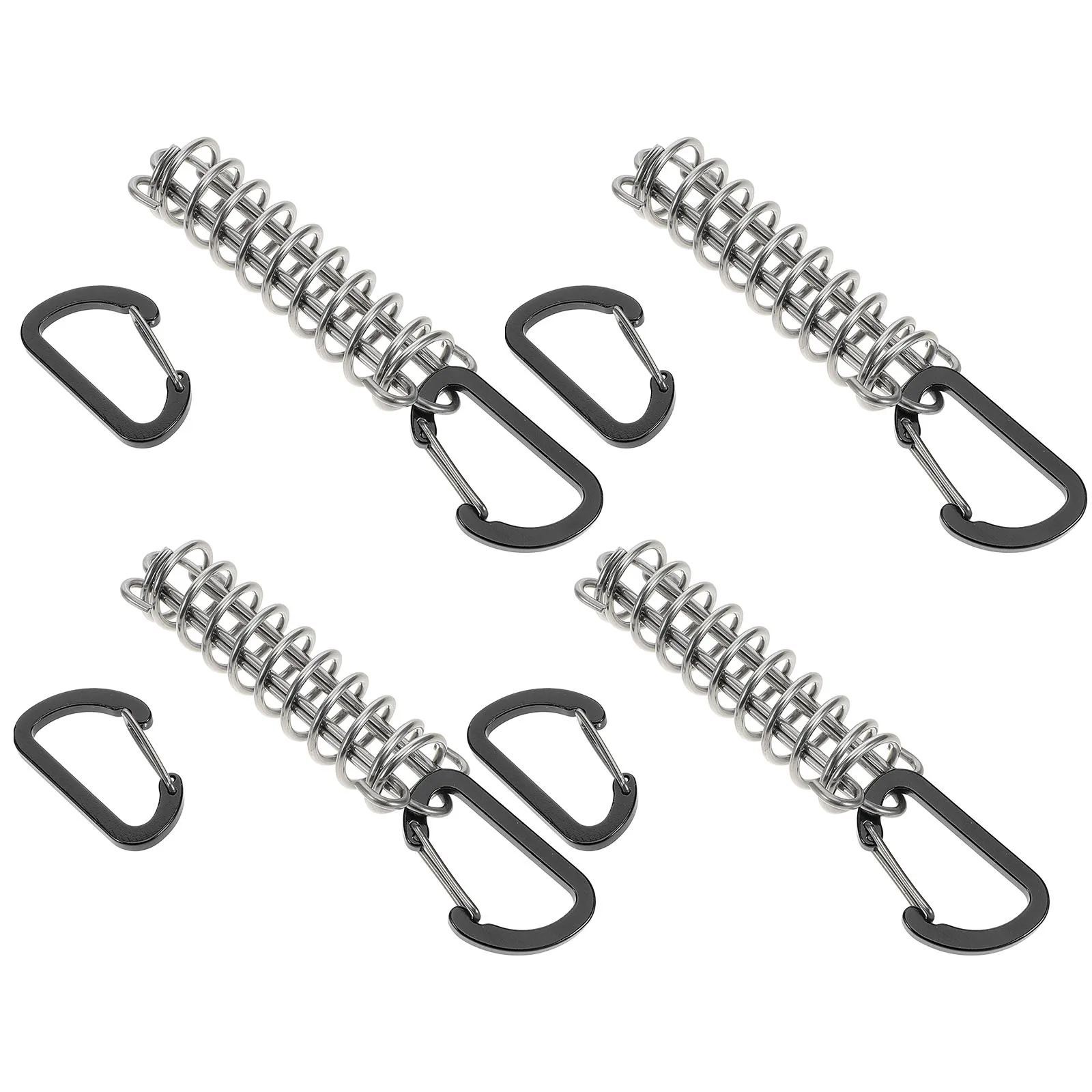 

4 Pcs Tent Wind Rope Buckle Awning Tensioners Fixing Multi-function Camping Spring Outdoor Tightener