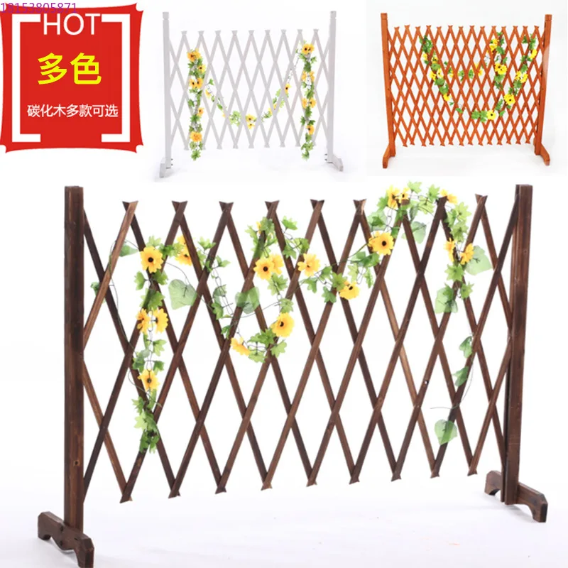 

Restaurant partition, vine climbing frame, garden courtyard, wooden fence, carbonized and preservative