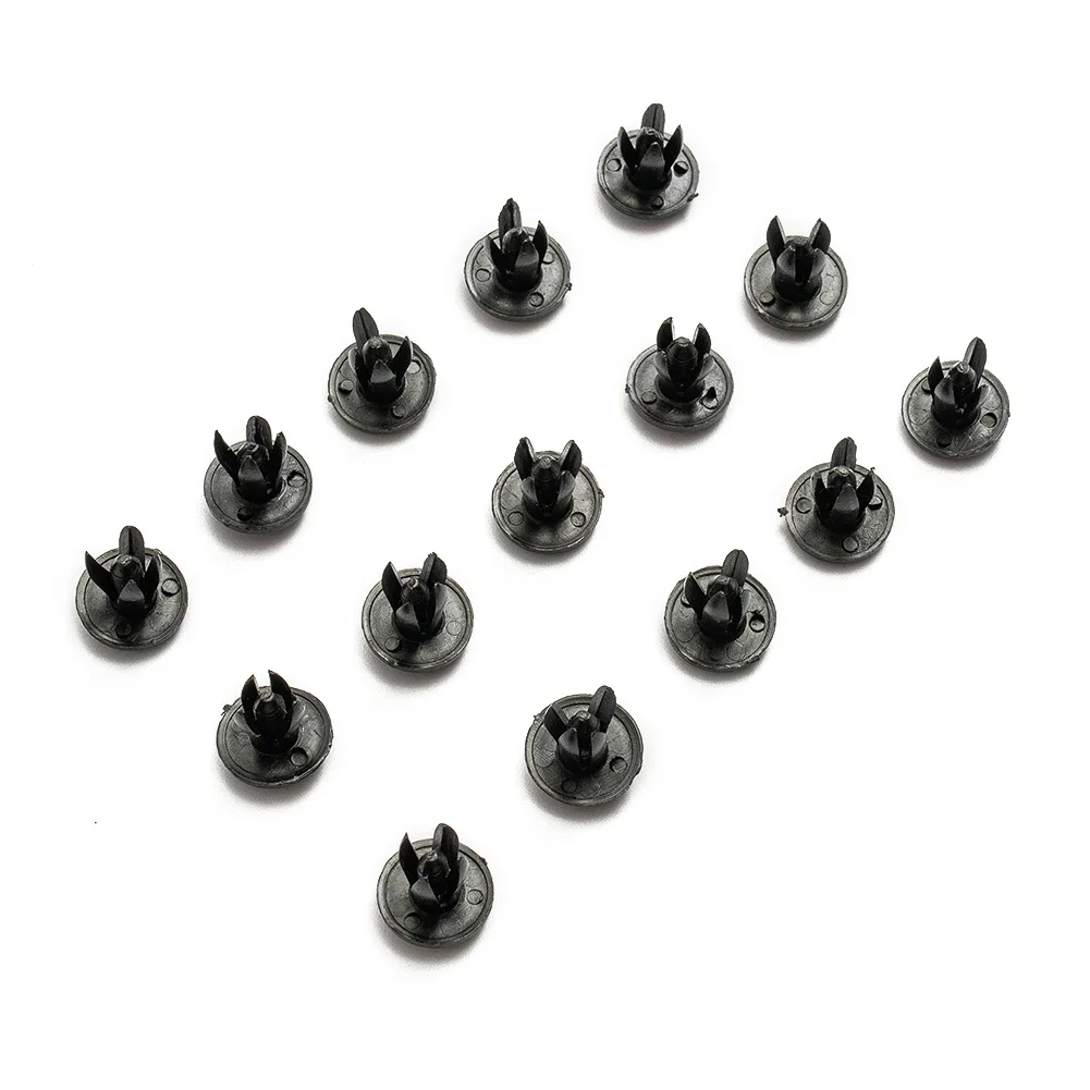 50pc Vehicle Body 6mm Hole Diameter Plastic Rivet Fastener Fender Bumper Push Pin Clip Replacement Automotive Accessories