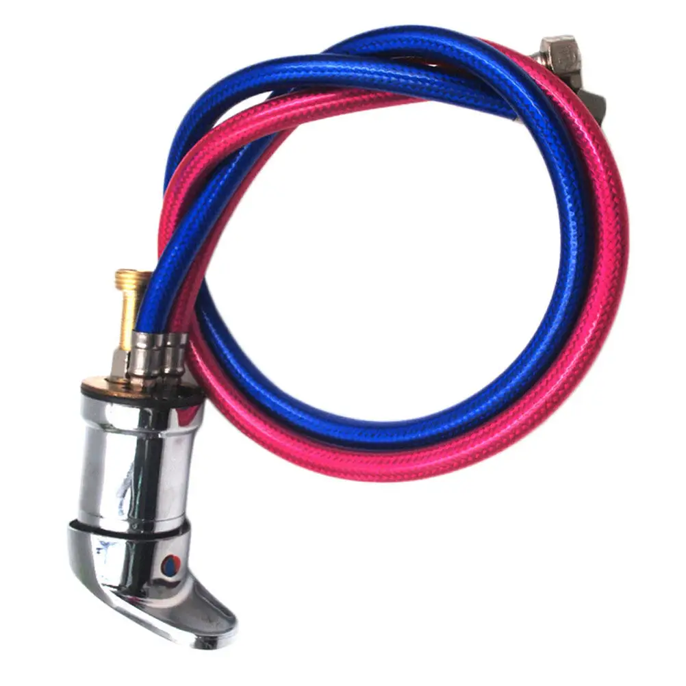 

Shampoo Bed Faucet Hair Hose Sprayer Hot Cold Water Salon Faucet Durable Copper Plated Kitchen Bathroom Massage Relaxation