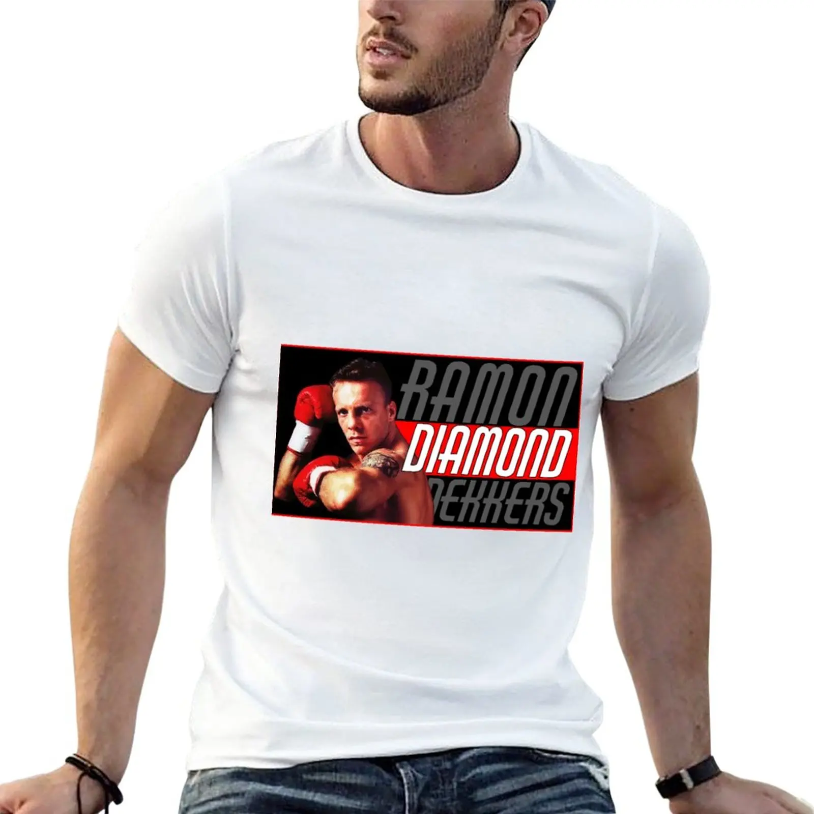 New Ramon Dekkers poster T-Shirt man clothes cute tops anime clothes mens workout shirts