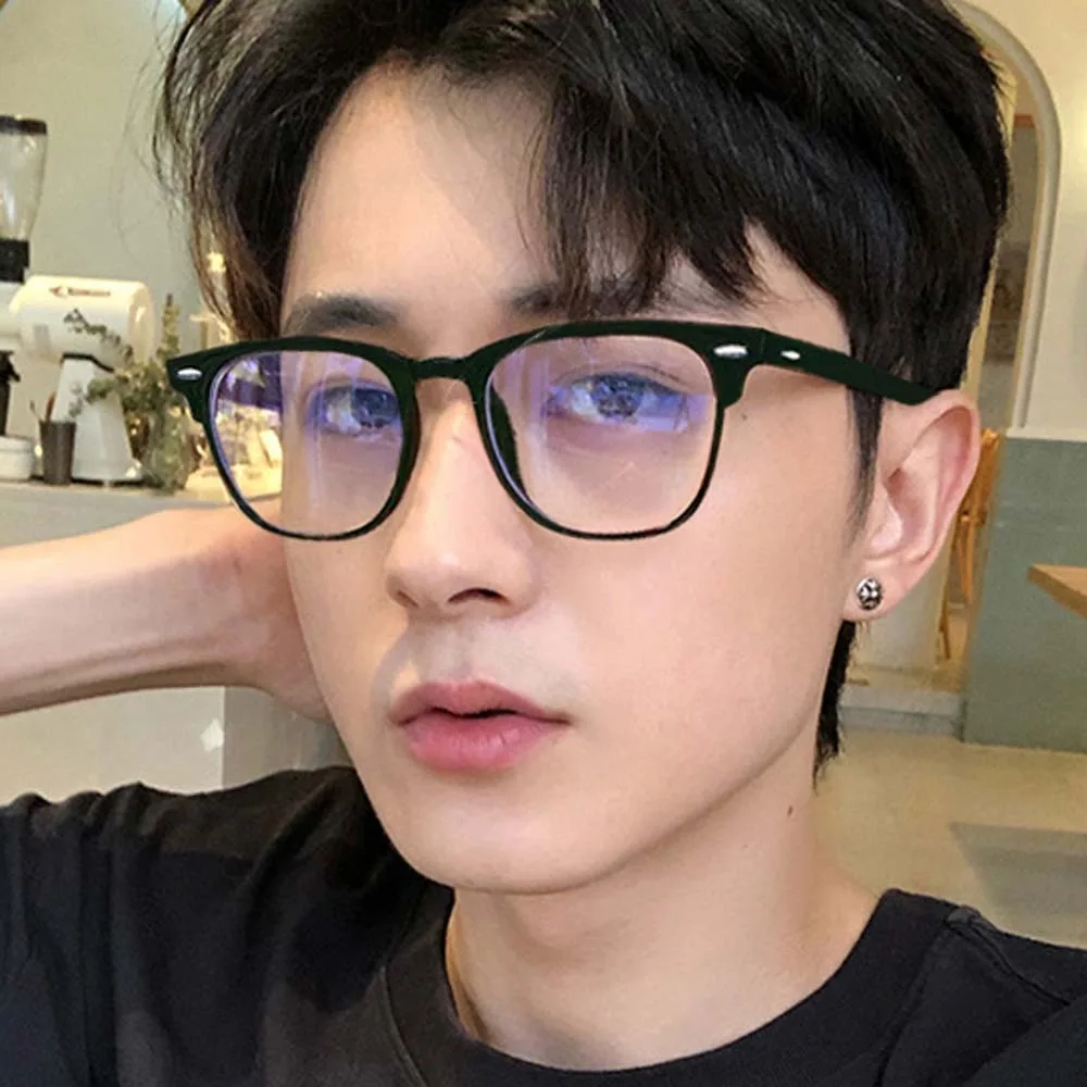 

New PC Anti Blu-ray Glasses Resin Costume Accessory Black Business Glasses Alloy Waterproof Transparent Reading Eyewear Outdoor
