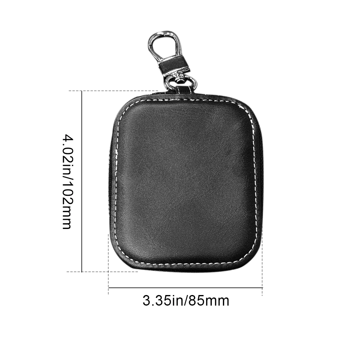 Large Size Universal Luxury Zipper PU Leather Bag Cover Case Fit for AirPods Earbuds Key Card Coin Purse Wallet Classical