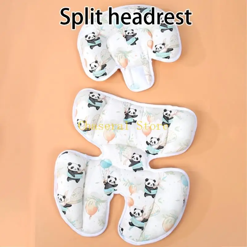E7CE Infant Support Pad for Strollers Carriages Features Double Sided Design with Decorative and Soothing Feature