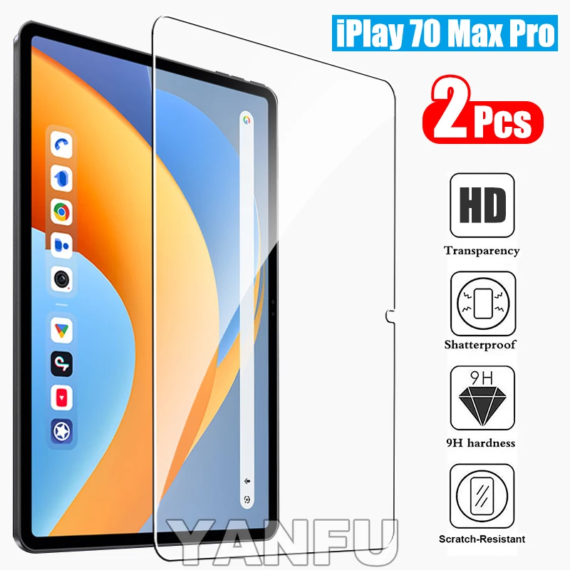 For Alldocube iplay 70 max pro Tempered Glass Screen Protector On iplay 70 max pro 13 inch 9H Film