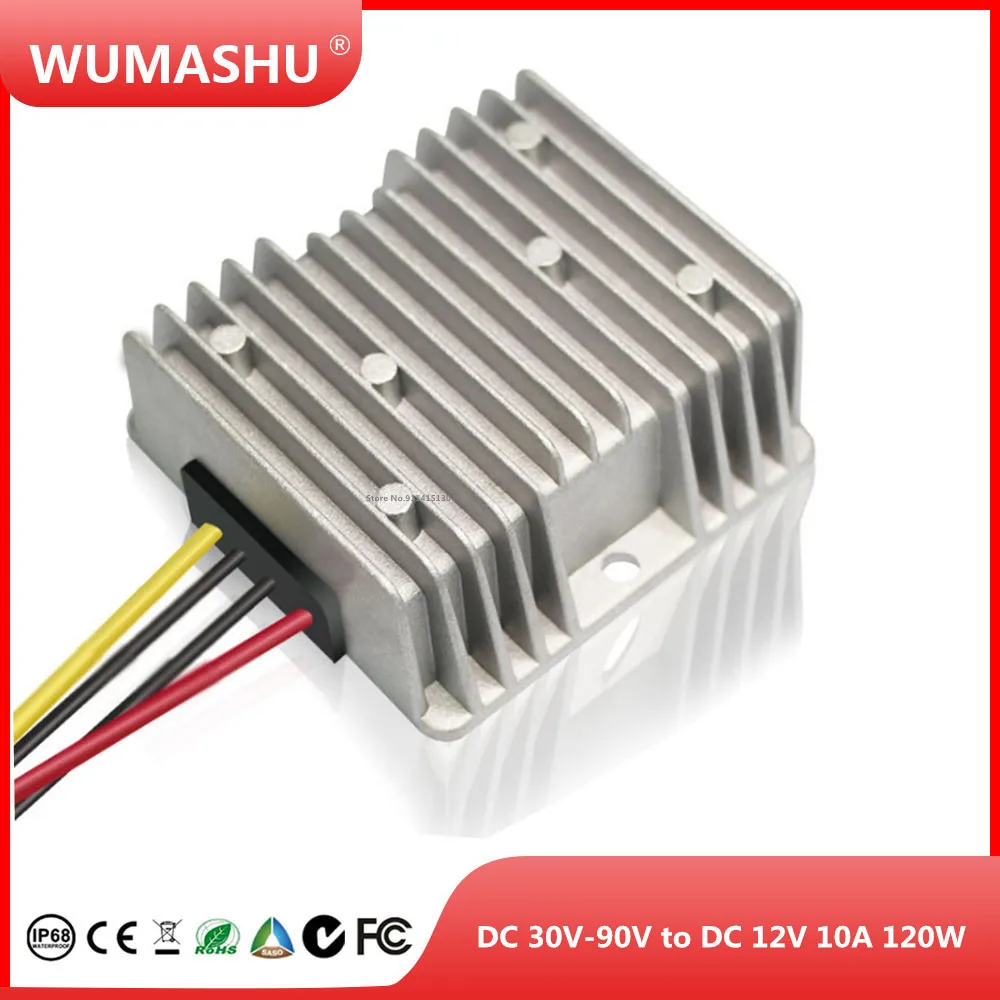 

DC 30V-90V to DC 12V 10A 120W Transformer Voltage Regulator Converter Step Down Buck Module Power Supply for Car LED Solar Boat