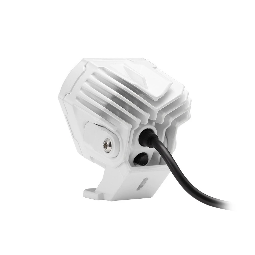 New White 3-inch A-pillar Triangular Spotlight Car Auxiliary Light LED Marine Work Light
