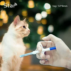 10pcs FDX-B Pet ID Tags Injectable ICAR Animal Microchip Syringe 134.2KHz Glass Tag Injector Pet Dog Tracking Identification