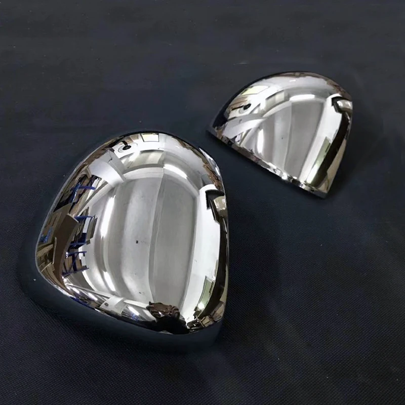 For FIAT 500X 2014 2015 2016 2017 2018 2019 ABS Chrome Side Wing Fender Rearview Door Mirror Cap Trim Car Styling 2pcs