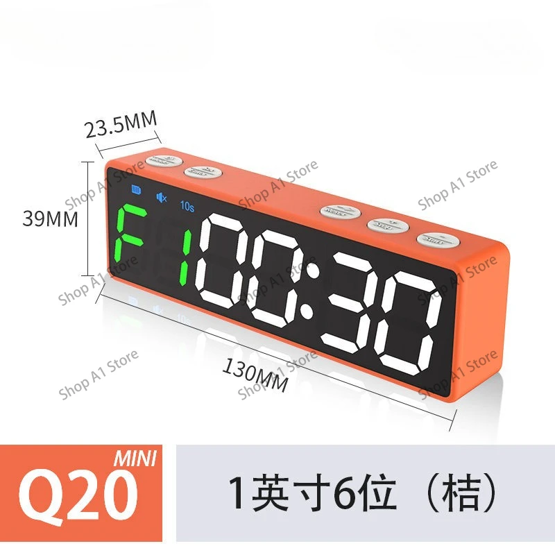 LED Digital Timer Gym Fitness Countdown Stopwatch Interval Training Pomodoro Study Tool for Kids Adults Magnetic