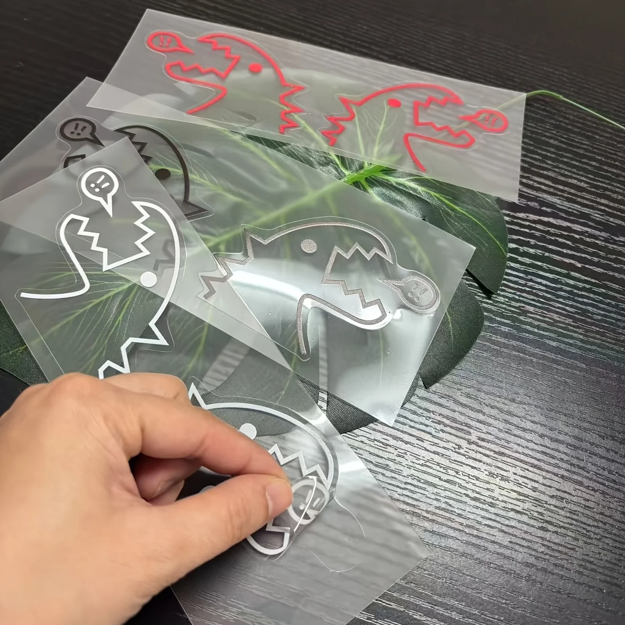 

1Pair Cute Dinosaur Car Sticker Vinyl Decal for Truck SUV Window Tank Door Bumper Laptop