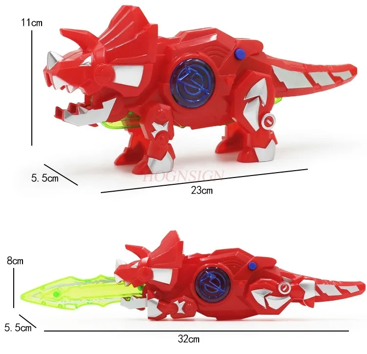 Dzieci i chłopcy, elektryczne zabawki deformacyjne, modele dinozaurów, maszyny, Tyrannosaurus rex i Triceratops