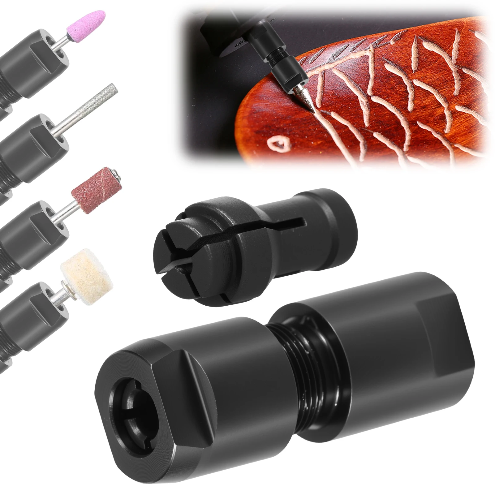 

3/6mm Angle Grinder Modified Adapter To Straight Grinder Chuck 5/8inch-11 Thread Abrasive Tools For 100-type Angle Grinder