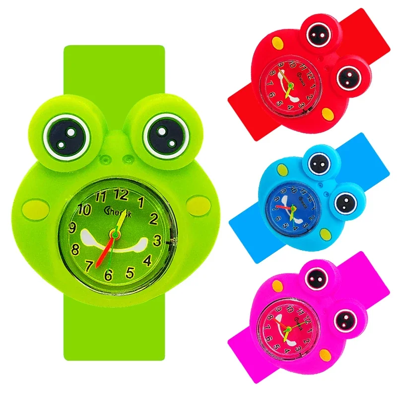 Montre de chien 3D pour enfants, jouet de dessin animé, cadeau de Noël, 9 modèles, garçon, enfants, KrasnoWatch noir