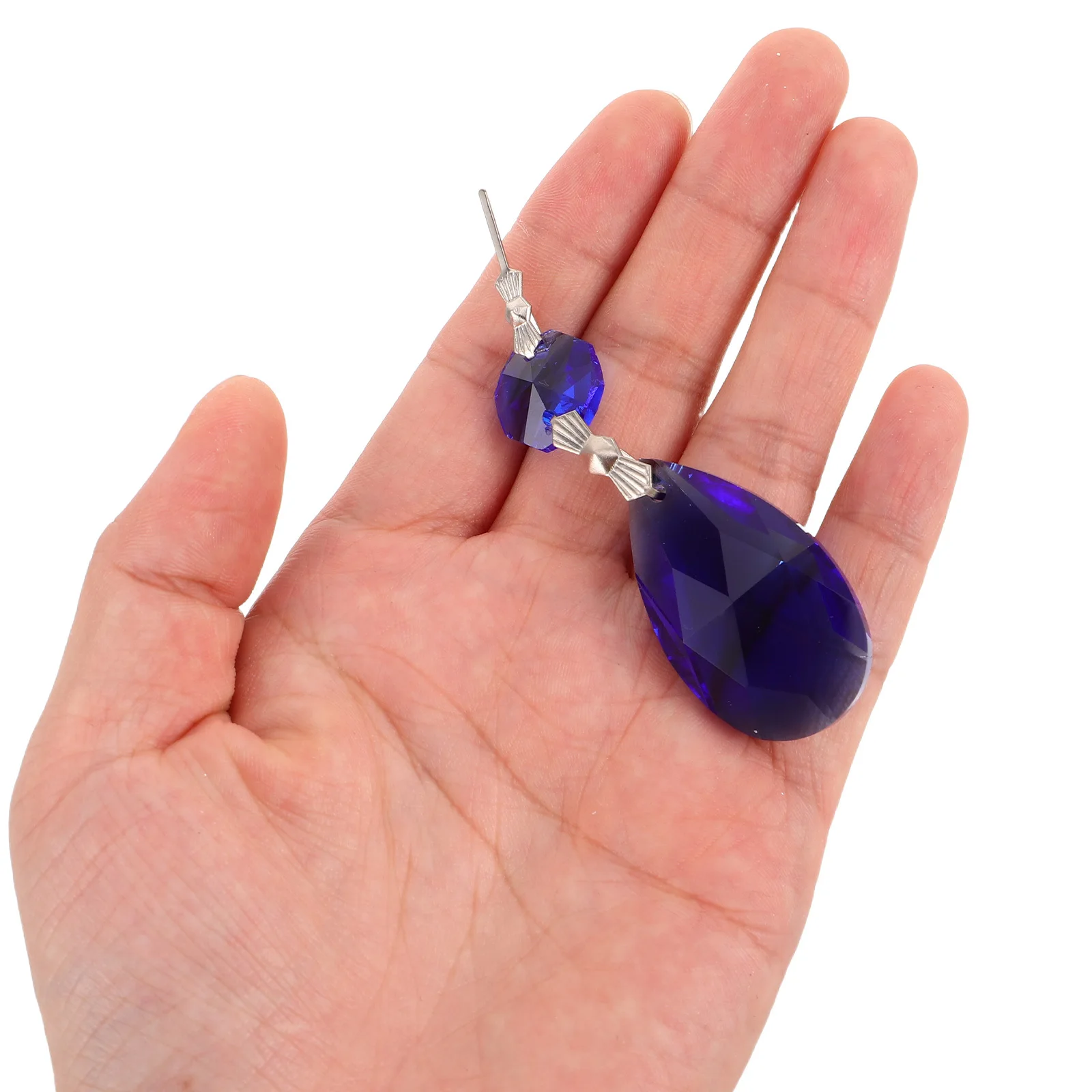 

5Pcs Vibrant Teardrop Crystal Prisms Colorful Hanging Chandelier Ceiling Lamp Beads Window Decoration Ornaments